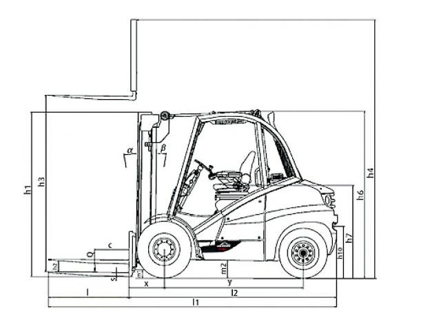 Фронтальный погрузчик Дизельный Linde H 40 D 22732