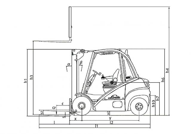 Фронтальный погрузчик Дизельный Linde H 35 D 22792