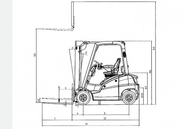 Фронтальный погрузчик Дизельный Linde H 20 D 55815