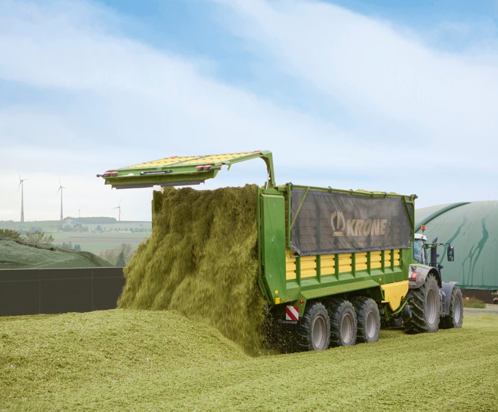Силосный прицеп и самозагружающийся автофургон Krone ZX 470 GD 83630