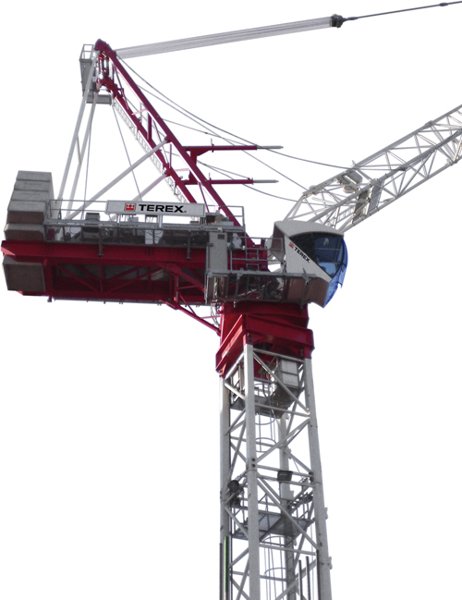 Башенный поворотый кран с регулируемой вверху стрелой TEREX CRANES CTL 260-18 26645