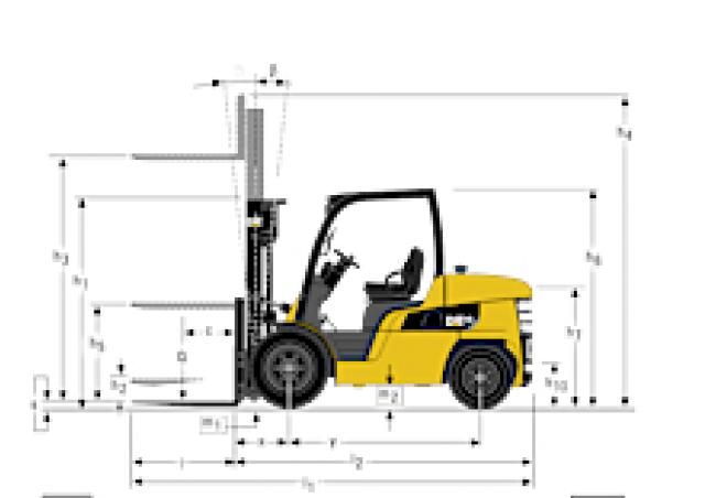 Фронтальный погрузчик Дизельный Caterpillar DP40N 55879