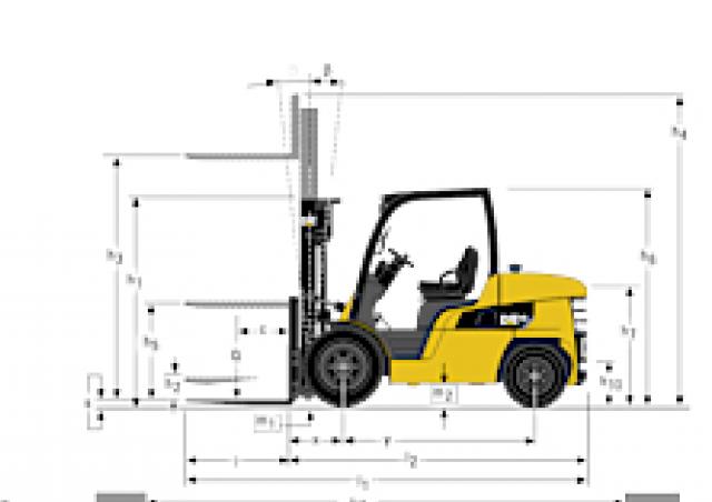 Фронтальный погрузчик Дизельный Caterpillar DP45N 93271