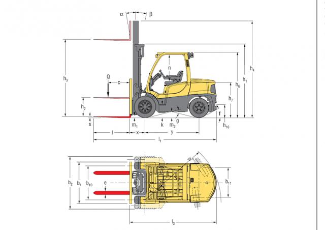 Фронтальный погрузчик Дизельный Hyster H4.5FTS 5 92815