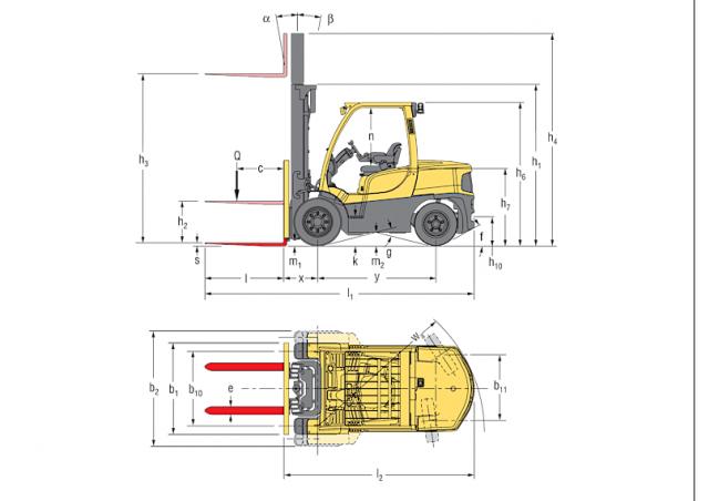 Фронтальный погрузчик Дизельный Hyster H5.0FT 1526