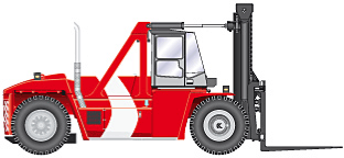 Фронтальный погрузчик Дизельный Kalmar DCF 280-12 54439