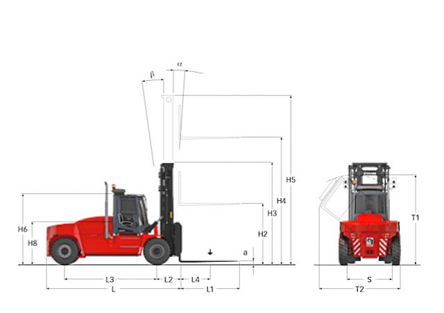 Фронтальный погрузчик Дизельный Kalmar DCG 100-6 91036