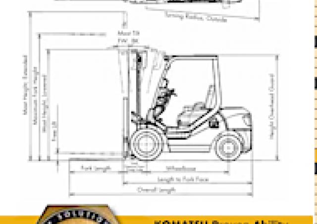 Фронтальный погрузчик Дизельный Komatsu FD 25 T 16 R 91090