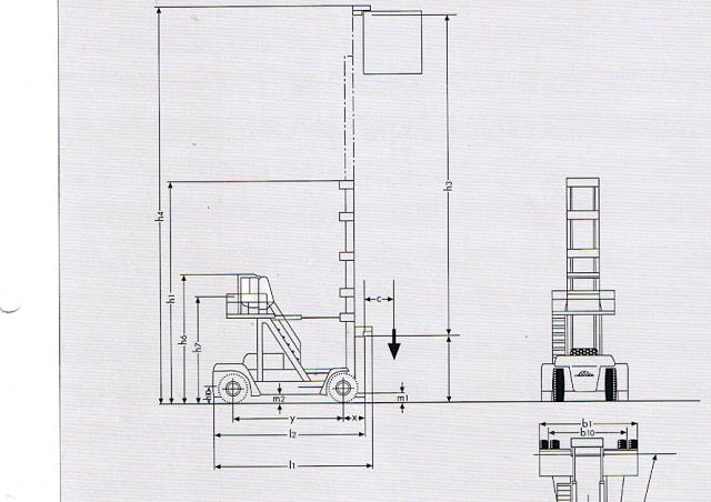Фронтальный погрузчик Дизельный Linde C 80/8 93081