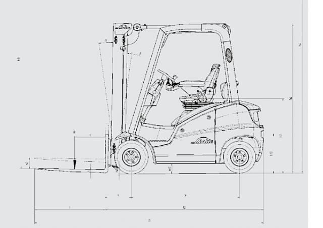 Фронтальный погрузчик Дизельный Linde H 14 D 55808