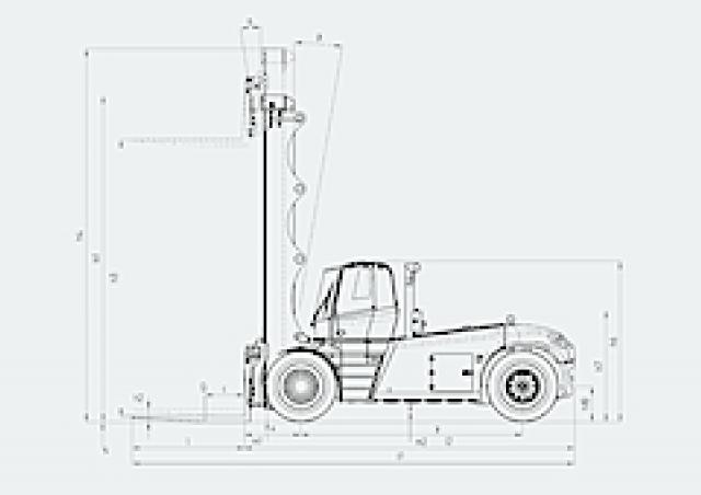 Фронтальный погрузчик Дизельный Linde H 200/1200 D 55797