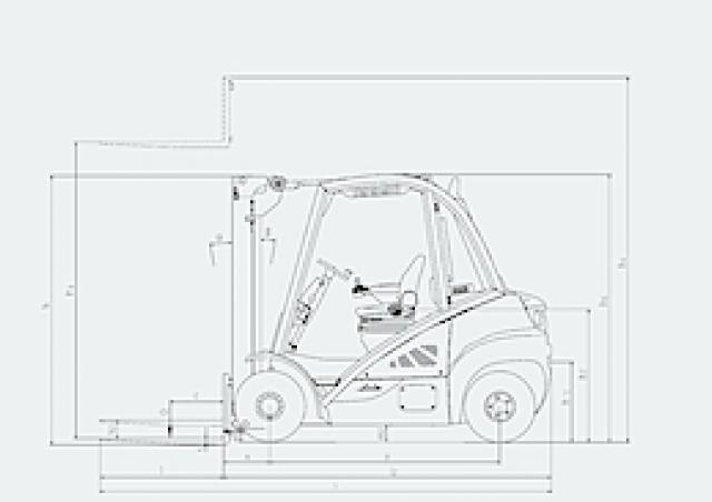 Фронтальный погрузчик Дизельный Linde H 20/600 D 93114