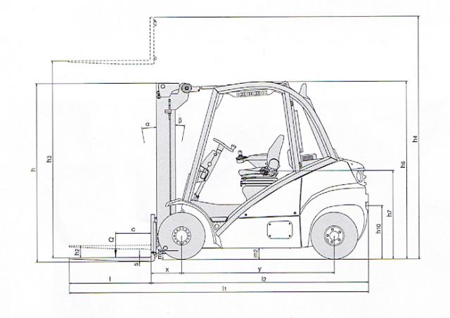 Фронтальный погрузчик Дизельный Linde H 25 D 55795