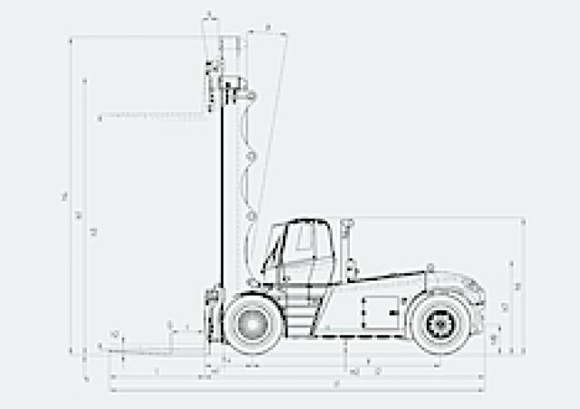 Фронтальный погрузчик Дизельный Linde H 320/1200 D 93029