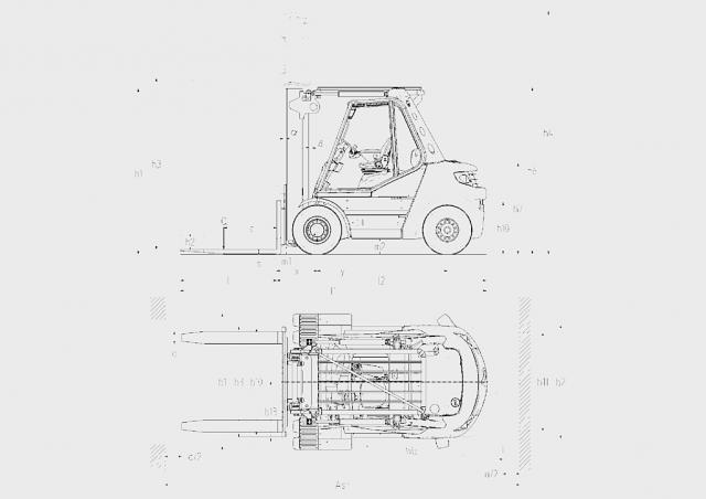 Фронтальный погрузчик Дизельный Linde H 50/500 D 55743