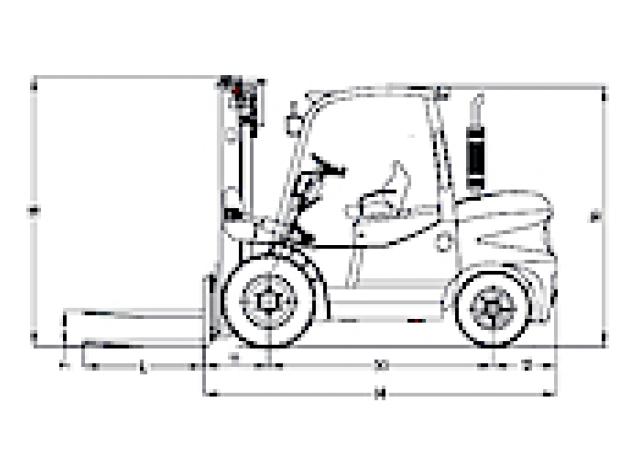 Фронтальный погрузчик Дизельный Maximal FD 50 T-M1GG3 93392