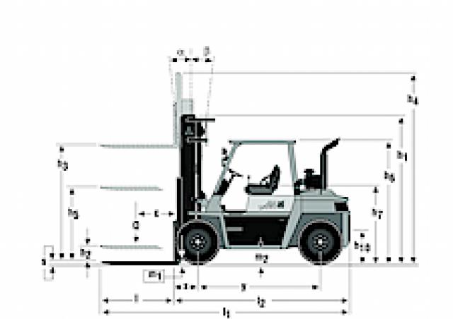 Фронтальный погрузчик Дизельный Mitsubishi FD 60 93510