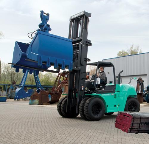 Фронтальный погрузчик Дизельный Mitsubishi FD 90 56028