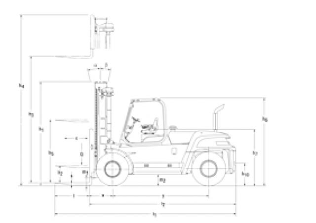 Фронтальный погрузчик Дизельный Mitsubishi FD150AN 93458