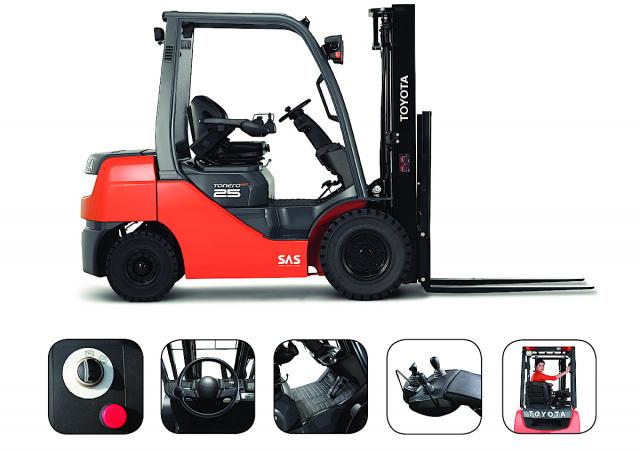 Фронтальный погрузчик Дизельный Toyota 06-8 FD 20 F 54322
