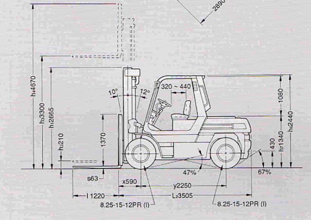Фронтальный погрузчик Дизельный Toyota 5 FD 60 54286