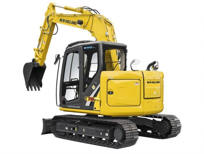 Гусеничные экскаваторы New Holland E75C SR LC 38527