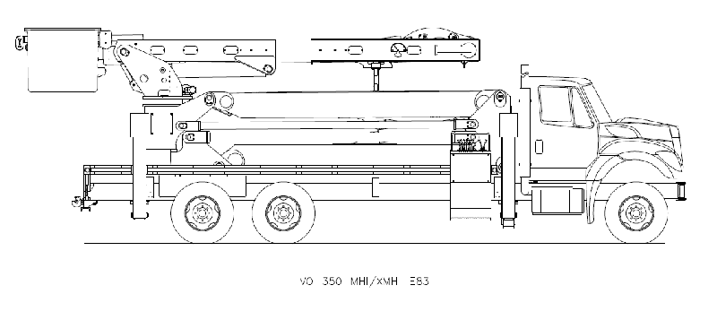 Коленчатая автовышка Versalift VO-350MHI-E83 112114