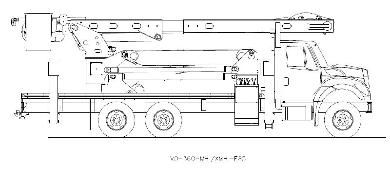 Коленчатая автовышка Versalift VO-360XMHI-E85 112136