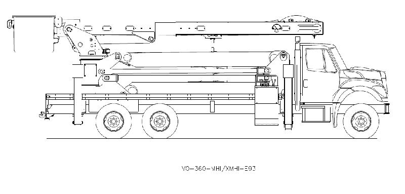 Коленчатая автовышка Versalift VO-360XMHI-E93 112106