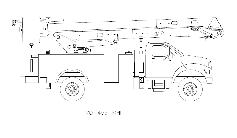 Коленчатая автовышка Versalift VO-455-MHI 111722