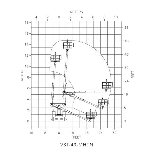 Коленчатая автовышка Versalift VST-43-MHTN 112123