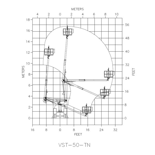 Коленчатая автовышка Versalift VST-50-TN 64887