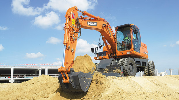 Мобильные экскаваторы Doosan DX 140 W 73124