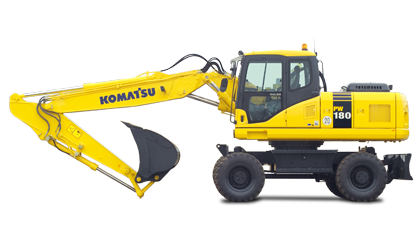 Мобильные экскаваторы Komatsu PW180-7E0 73157