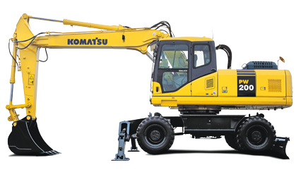 Мобильные экскаваторы Komatsu PW200-7E0 73185