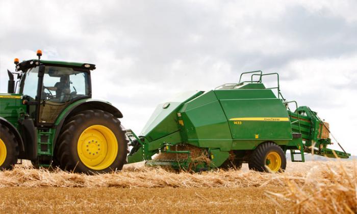 Пресс-подборщик крупногабаритный и пресс высокого давления John Deere 1433 C 82007