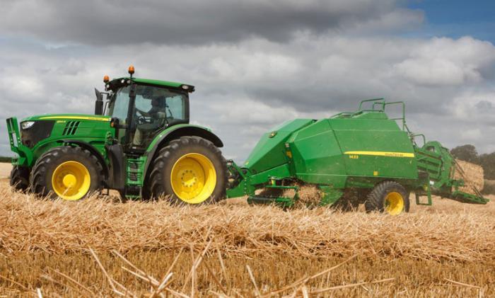 Пресс-подборщик крупногабаритный и пресс высокого давления John Deere 1433 C 82008