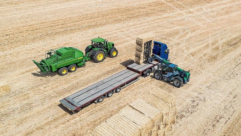 Пресс-подборщик крупногабаритный и пресс высокого давления John Deere L 633 45526