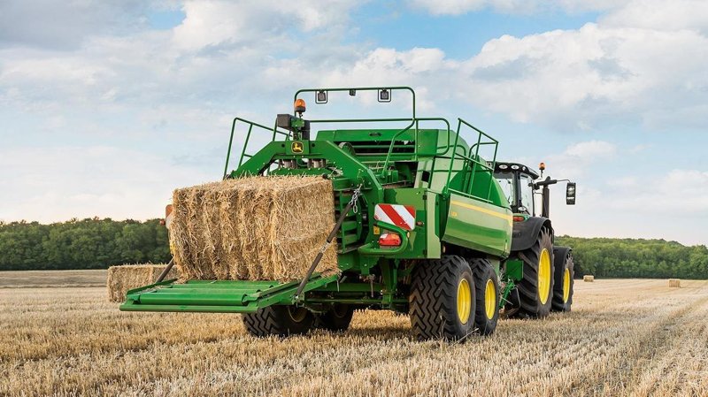 Пресс-подборщик крупногабаритный и пресс высокого давления John Deere L 633 45527