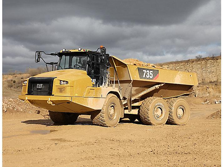 Сочлененные самосвалы Caterpillar 735 4460