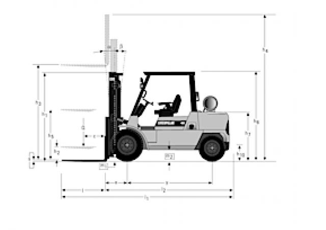 Фронтальный погрузчик Дизельный Caterpillar DP50K 22892