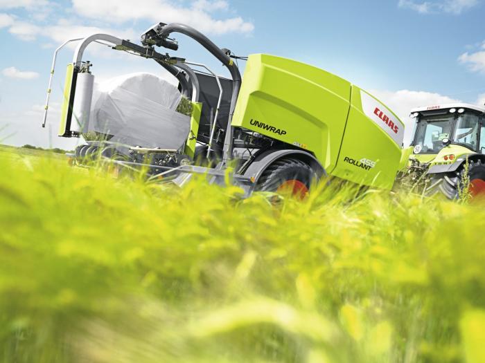 Рулонные пресс-подборщики Claas Rollant 455 RC Uniwrap 15655