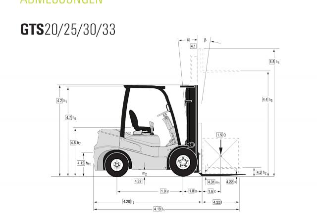 Фронтальный погрузчик Дизельный Clark GTS 30 D 22536