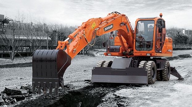 Мобильные экскаваторы Doosan DX 140 W 8233