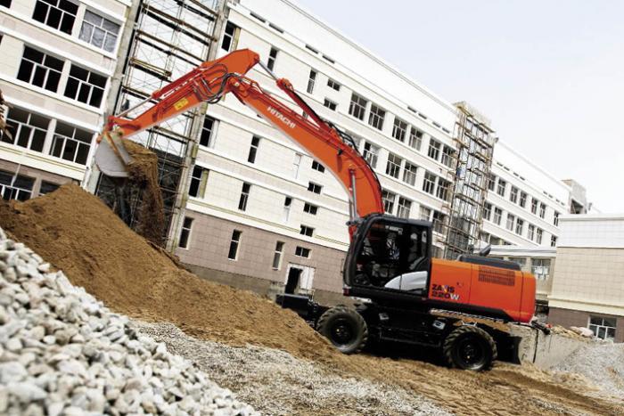 Мобильные экскаваторы Hitachi ZX220W-5B 8422