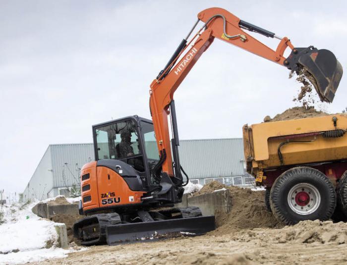 Мини-экскаваторы Hitachi ZX55U-5A 8965