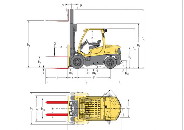 Фронтальный погрузчик Дизельный Hyster H5.5FT 22558