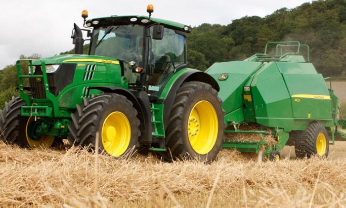 Пресс-подборщик крупногабаритный и пресс высокого давления John Deere 1424 C 14851