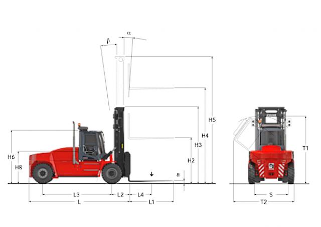 Фронтальный погрузчик Дизельный Kalmar DCG 120-6 21042