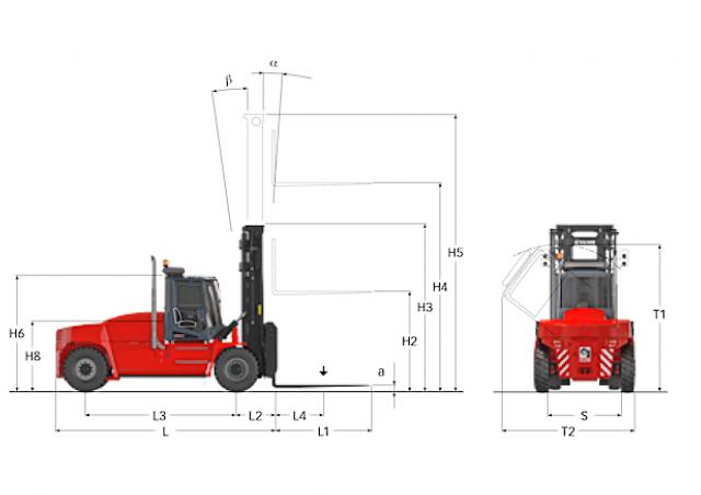 Фронтальный погрузчик Дизельный Kalmar DCG 160-12 20998